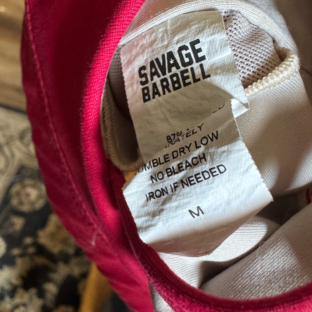 Savage Barbell Red Strappy Back Sports Bra – Size M - Picture 4 of 6